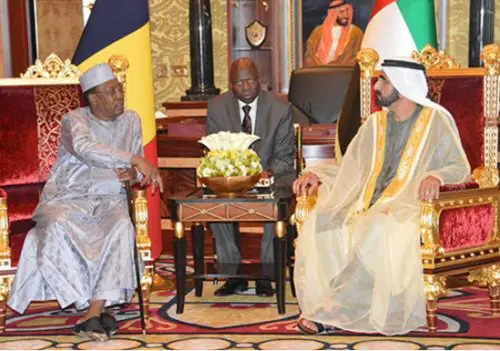 Archives/ Le président Deby reçu en audience par le vice-président des Emirats Arabes Unis en mai 2016.
