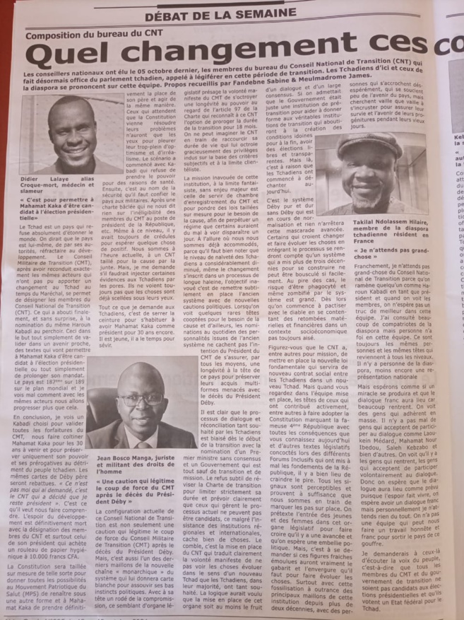 Transition au Tchad : 