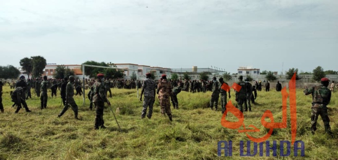 Tchad : les forces de défense et de sécurité en opération de salubrité à N'Djamena Tchad : les forces de défense et de sécurité en opération de salubrité à N'Djamena