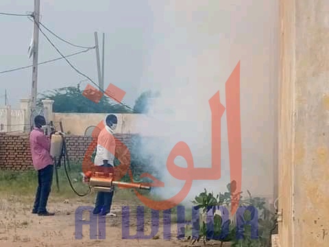 Tchad - Chikungunya : Biltine reçoit l'appui de la voirie d'Abéché pour la pulvérisation Tchad - Chikungunya : Biltine reçoit l'appui de la voirie d'Abéché pour la pulvérisation