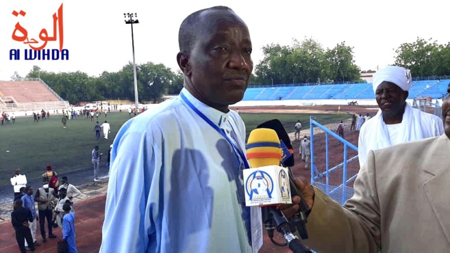 Le président de la Fédération tchadienne de football association (FTFA), Moukhtar Mahmoud. © Abakar Chérif/Alwihda Info