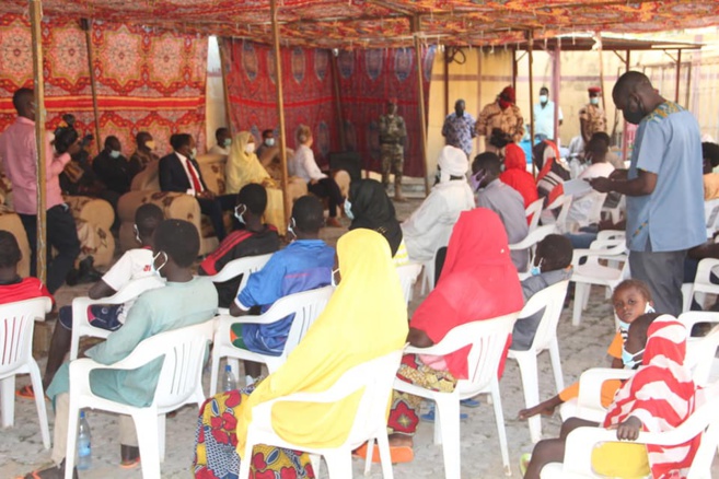 Tchad : libérés par l'armée, d'ex-otages de Boko Haram bénéficient d'une prise en charge. © Min.Femme