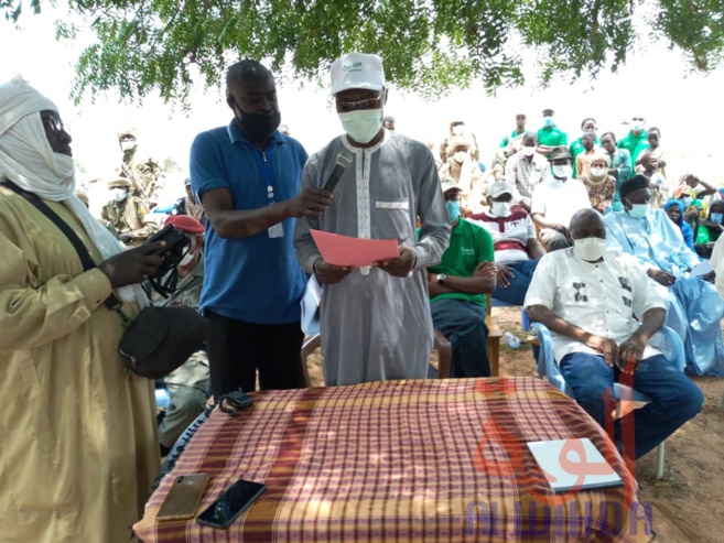 Tchad : au Sila, Concern Worldwide plante un millier d'arbres pour freiner la désertification. © Mahamat Issa Gadaya/Alwihda Info
