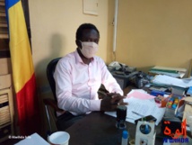 Le proviseur du lycée bilingue Hissein Mahamat Itno d'Abéché, Ahmat Al-Moudassir Abdallah. © Abba Issa/Alwihda Info Le proviseur du lycée bilingue Hissein Mahamat Itno d'Abéché, Ahmat Al-Moudassir Abdallah. © Abba Issa/Alwihda Info