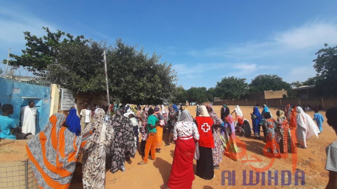 Tchad : des vivres distribués aux personnes vulnérables au Sila. © Mahamat Issa Gadaya/Alwihda Info