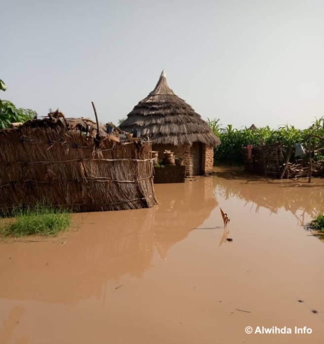 Des inondations dans la province de Sila, à l'Est du Tchad, en août 2020. © Mahamat Issa Gadaya/Alwihda Info