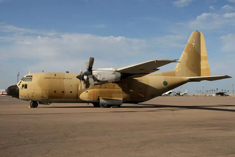 Un c-130 de l'armée de l'air libyenne. Crédit photo : Sources