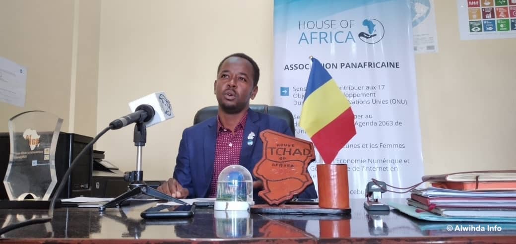 Le vice-président du groupe de travail sur les droits des consommateurs de House of Africa, Abakar Ahmat Bilayo. © Malick Mahamat/Alwihda Info Le vice-président du groupe de travail sur les droits des consommateurs de House of Africa, Abakar Ahmat Bilayo. © Malick Mahamat/Alwihda Info