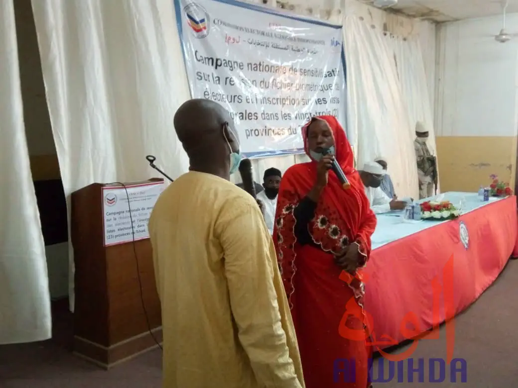 Tchad : la sensibilisation démarre pour inciter à l'inscription sur les listes électorales. © Abba Issa/Alwihda Info