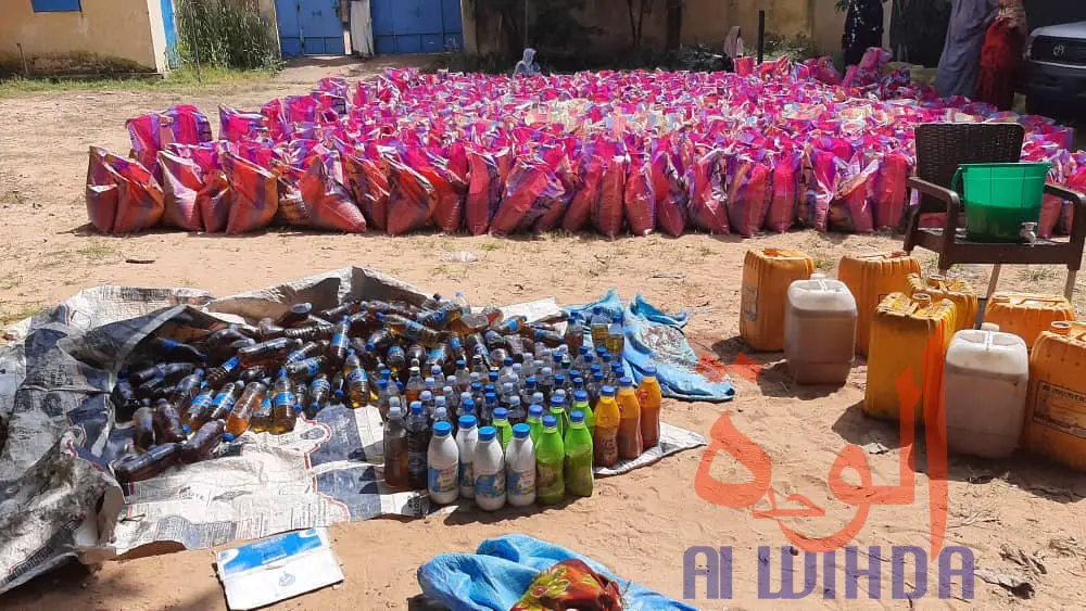 Tchad : des vivres distribués aux personnes vulnérables au Sila. © Mahamat Issa Gadaya/Alwihda Info