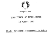 La CIA cherchait le "potentiel successeur de Habré", sept ans avant son éviction du pouvoir