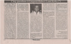 INTERVIEW KOKO Cinq questions