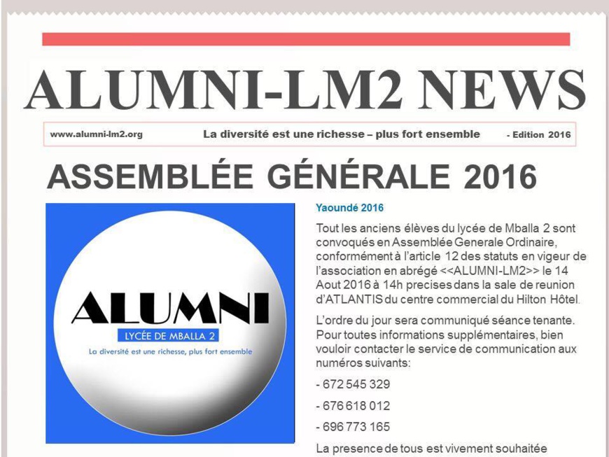 Cameroun:Tous les anciens du lycée de Mballa2 convoqués ! Cameroun:Tous les anciens du lycée de Mballa2 convoqués !