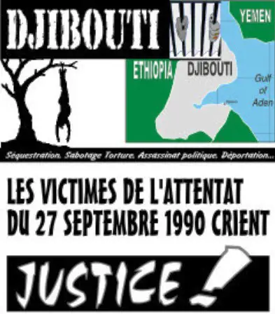 DJIBOUTI : Vingt cinq après, la page sanglante de l’attentat du café de Paris, le régime dictatorial, dit ne rien regretter