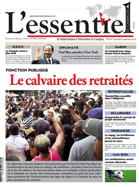 Médias : L’Essentiel du Cameroun dans les kiosques