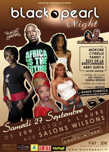 Paris: Black Pearl organise une black-pearl night aux Salons Wilsons Paris: Black Pearl organise une black-pearl night aux Salons Wilsons