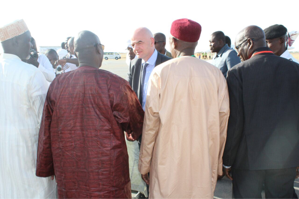 Tchad : La visite en images du patron de la FIFA