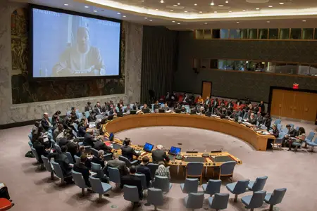 Le conseil de sécurité de l'ONU. Crédits : Sources