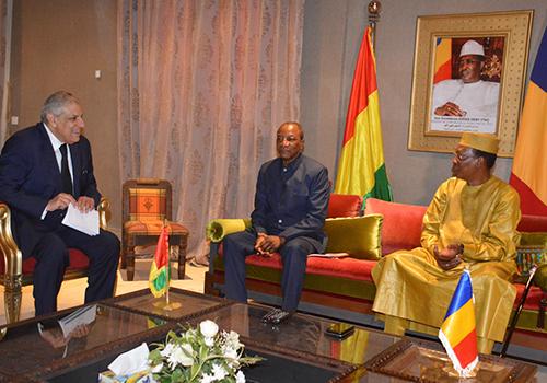 TETE A TETE IDRISS DEBY ITNO,ALPHA CONDE ETL'ANCIEN PREMIER MINISTRE EGYPTIEN MOHAMED IBRAHIM MAHALAB © TETE A TETE IDRISS DEBY ITNO,ALPHA CONDE ETL'ANCIEN PREMIER MINISTRE EGYPTIEN MOHAMED IBRAHIM MAHALAB ©