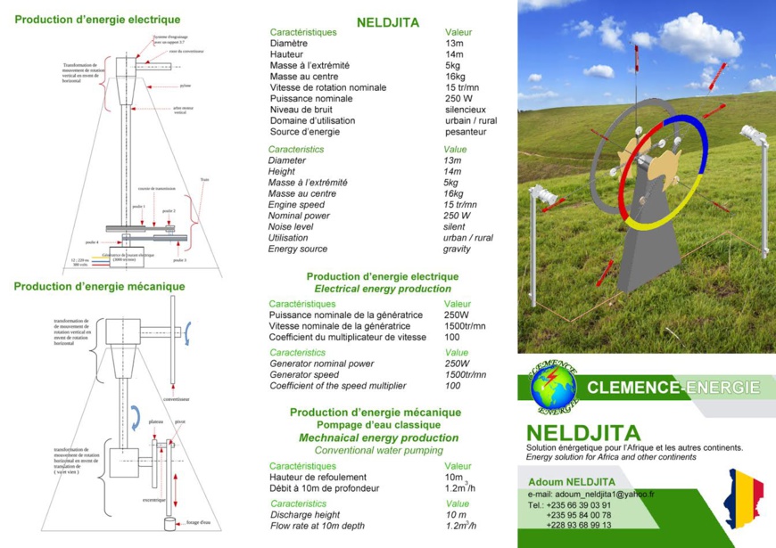 Electricité : Le tchadien Neldjita Adoum a une idée de génie