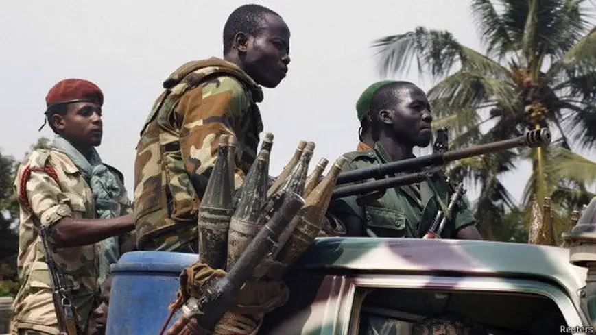 Des combattants en Centrafrique. Crédits : Sources