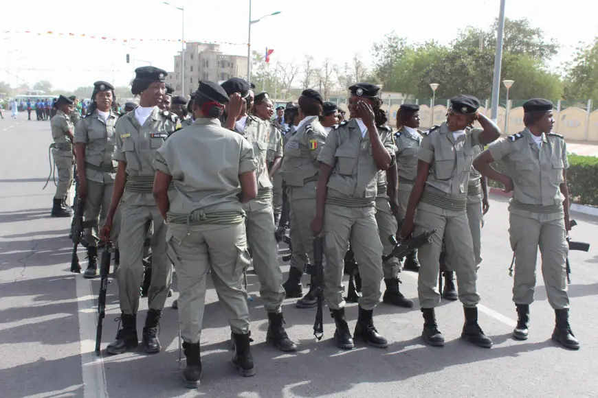 Des policières le 8 mars dernier, lors de la journée de la femme. Alwihda Info/D.W.