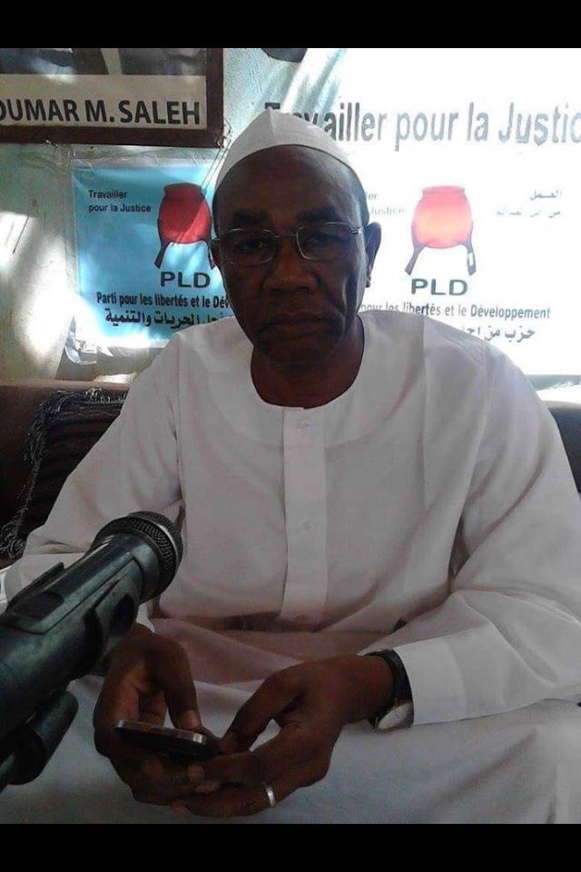 L'ancien ministre et candidat du Parti pour les libertés et le développement (PLD) aux dernières présidentielles de 2016, Dr Mahamat-Ahmad Alhabo.