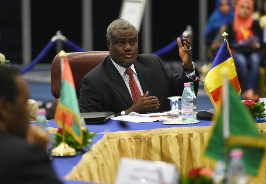 Moussa Faki Mahamat, en 2014, à Alger. AFP