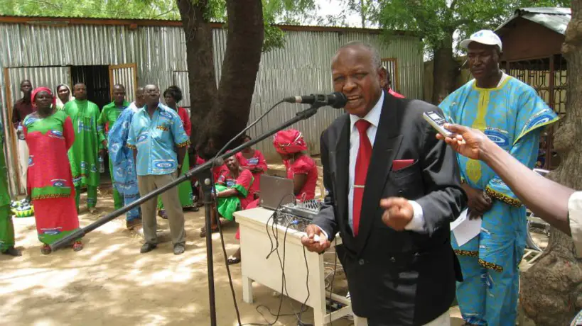 Le président de l'Union des Syndicats du Tchad (UST), M. Younous Mahadjir.