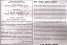 Journal Le temps N° 594 du 11 février 2009 page 3
