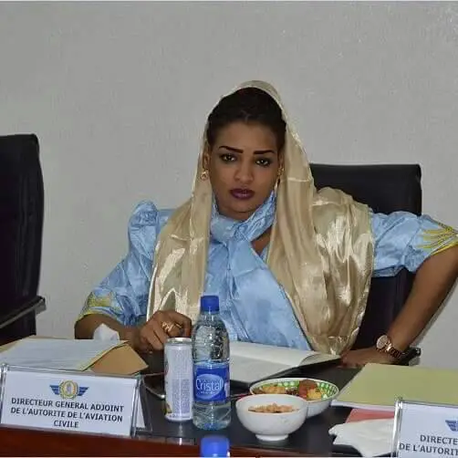 La directrice générale adjointe de l’Autorité de l’Aviation Civile (ADAC), Mme. Amssadene Maide Hangata. Alwihda Info