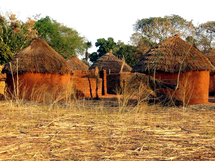 Village tchadien, Photo non datée.