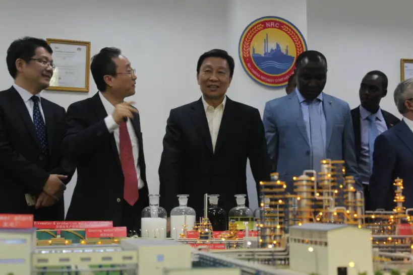 Tchad : Visite du vice-président Chinois à la Raffinerie de Djaramaya.