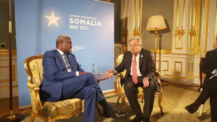 Consultations de haut niveau de Moussa Faki en marge de la Conférence de Londres sur la Somalie.