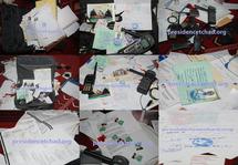 Les images du contenu de la malette de l'UFR, abandonnée sur le champ des combats à Am-Dam.