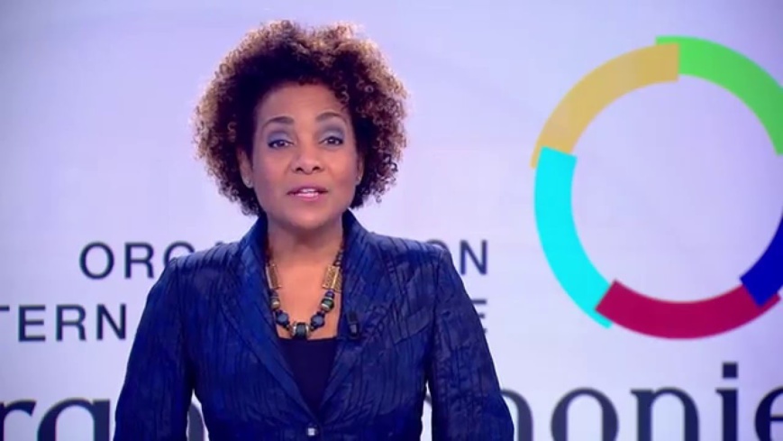 La Secrétaire générale de la Francophonie, Madame Michelle Jean. Crédits réservés.