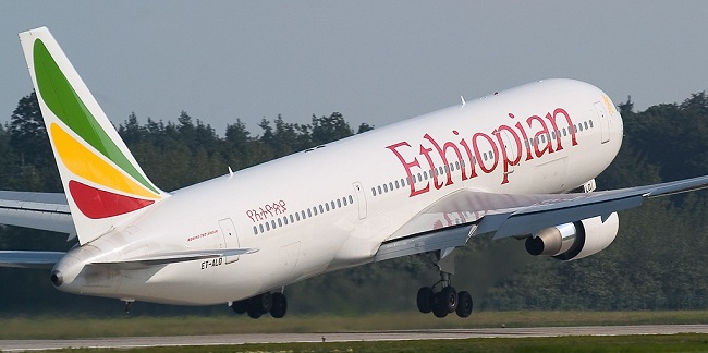 Un avion de la compagnie Ethiopian Airlines. Crédits photo : Sources