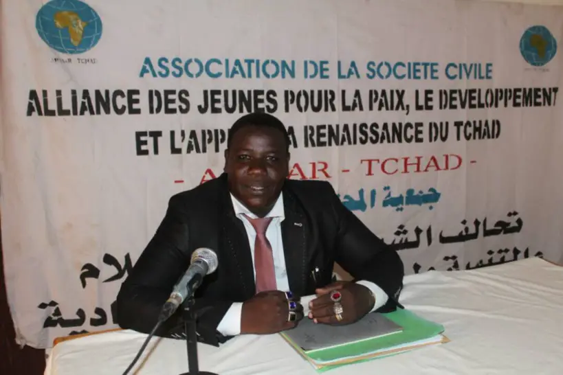 Le président de l'Association des Jeunes pour la Paix et l'Appui à la Renaissance du Tchad du Tchad (AJPDAR-TCHAD), Mahamat El-Mahadi Abdramane. Alwihda Info