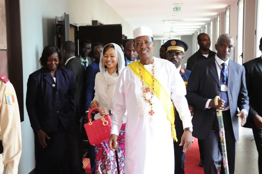 Le chef de l'Etat tchadien, lors de son investiture, le 8 aout 2016.