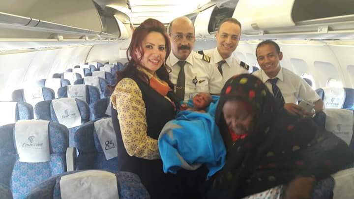 Une tchadienne accouche dans un avion