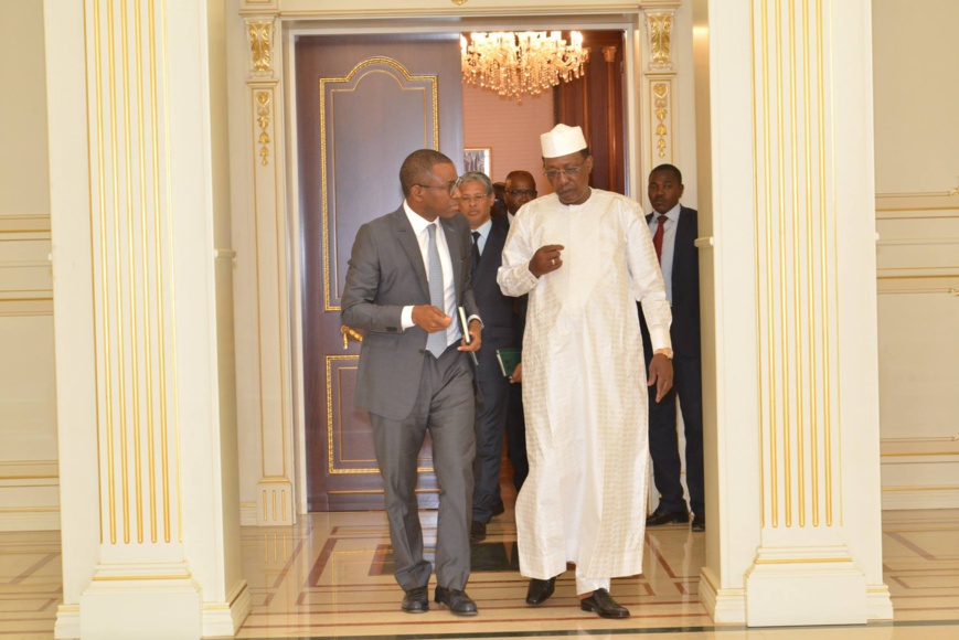 Le Président tchadien a accordé aujourd'hui une audience au vice-président du groupe de la Banque africaine de développement (BAD), M. Amadou Hott. Le Président tchadien a accordé aujourd'hui une audience au vice-président du groupe de la Banque africaine de développement (BAD), M. Amadou Hott.