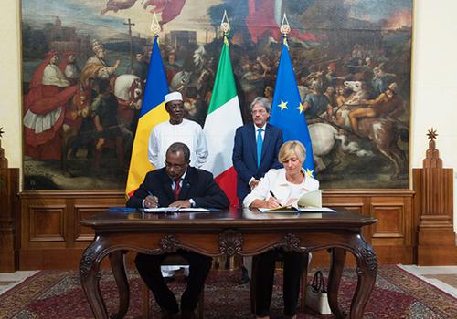 "D’importants accords de coopération ont été  signés entre le Tchad et l’Italie", a annoncé la Présidence de la République.
