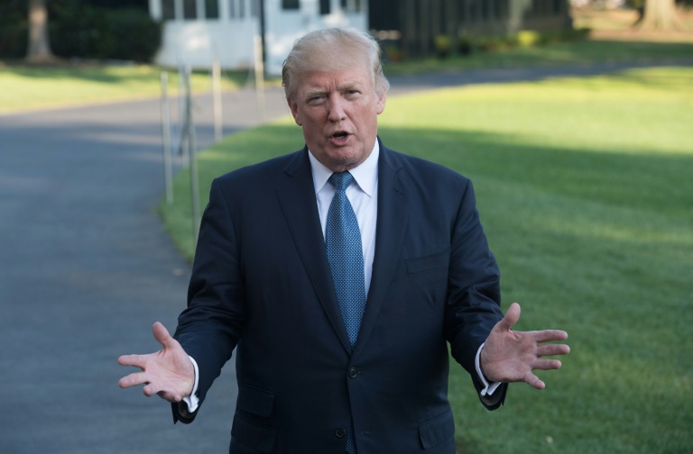 Le président américain Donald Trump s'adresse à la presse à la Maison blanche, à Washington, le 24 septembre 2017 / © AFP / NICHOLAS KAMM Le président américain Donald Trump s'adresse à la presse à la Maison blanche, à Washington, le 24 septembre 2017 / © AFP / NICHOLAS KAMM