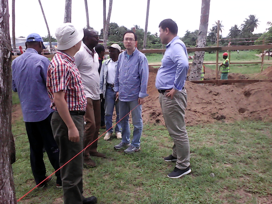la délégation des experts en visite d’inspection à kribi