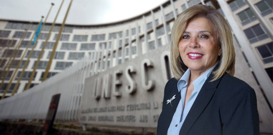 Interview de Moushira Khattab, candidate au poste de Directeur Général de l’UNESCO. Interview de Moushira Khattab, candidate au poste de Directeur Général de l’UNESCO.