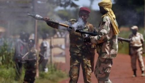 Des combattants armés en Centrafrique. crédits photo : sources