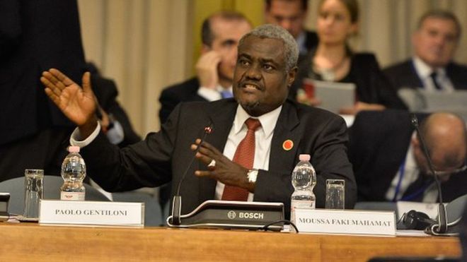 Le président de la commission de l'Union Africaine, Moussa Faki Mahamat. Crédits photo : sources