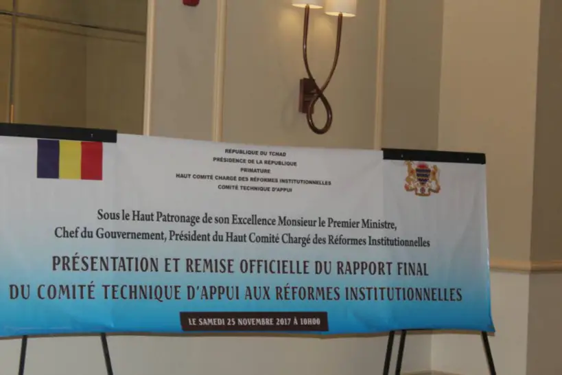 Tchad : remise du rapport final sur la réforme des institutions 