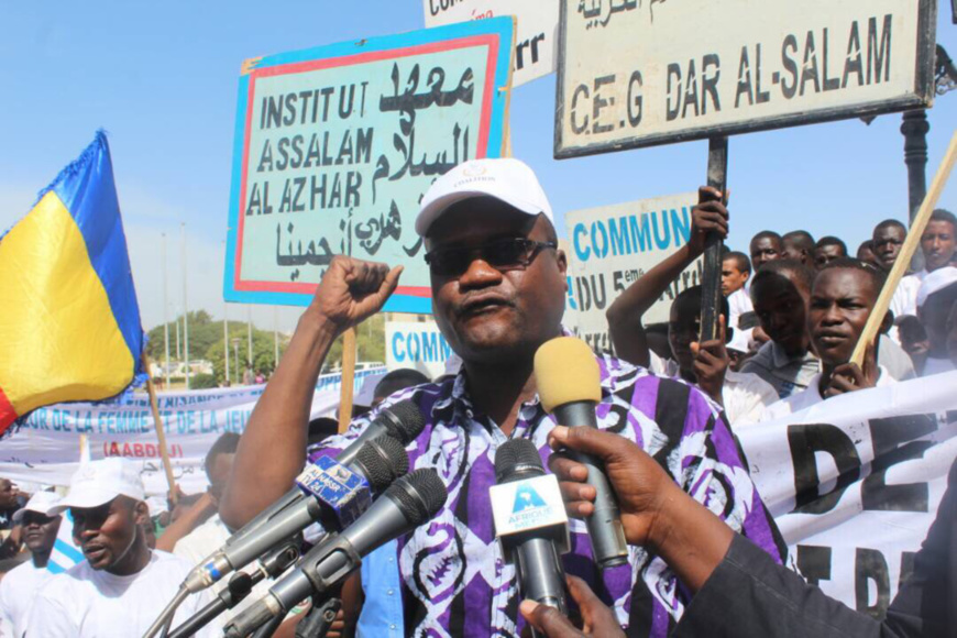 Le président de la Coalition Touche Pas À Mes Acquis, Mahamat Digadimbaye. Alwihda Info Le président de la Coalition Touche Pas À Mes Acquis, Mahamat Digadimbaye. Alwihda Info