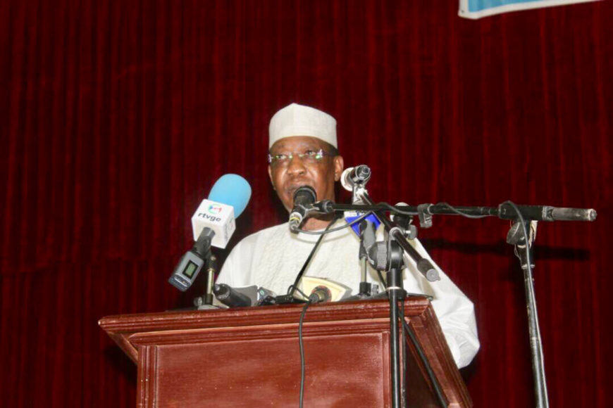 Idriss Déby aujourd'hui lors de son discours pour la journée de prière pour la paix. Alwihda Info